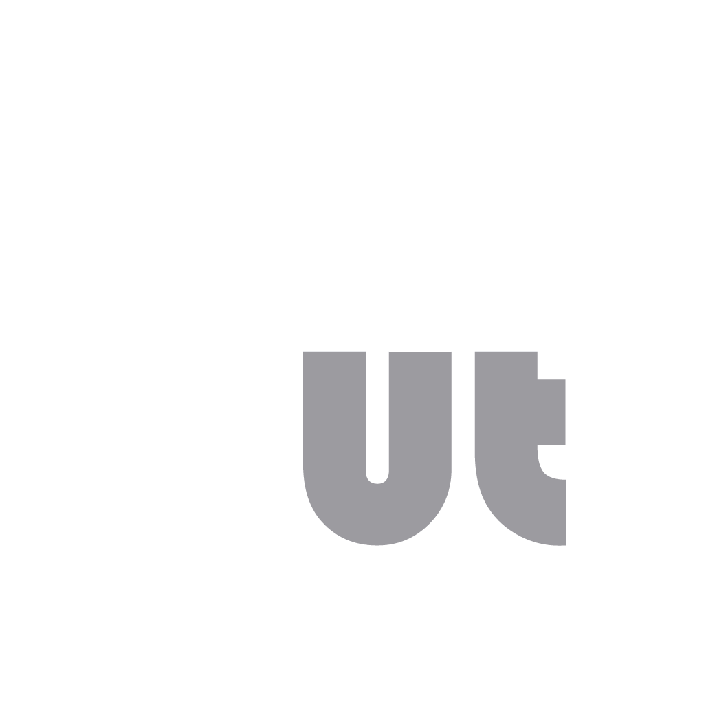 Logotipo de Munt Visuals con un juego geométrico con las letras bold que forman munt